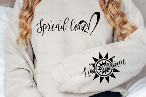 Spread love Sleeve SVG Design SVG Designangry 
