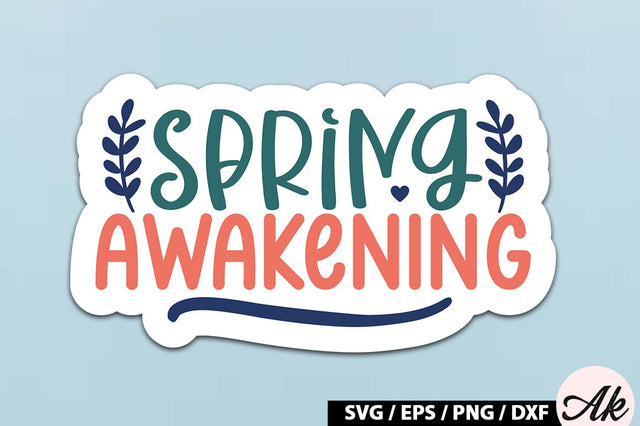 Spring awakening Sticker SVG SVG akazaddesign 