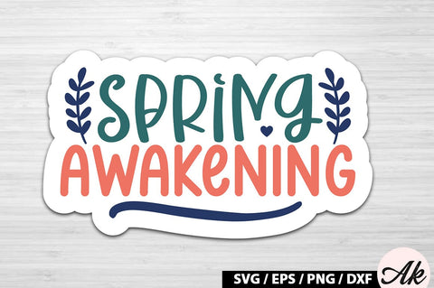 Spring awakening Sticker SVG SVG akazaddesign 