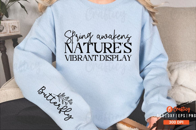 Spring awakens nature's vibrant display Sleeve SVG Design SVG Designangry 