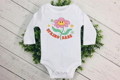 Spring Babe - Retro Spring Sublimation Sublimation CraftLabSVG 