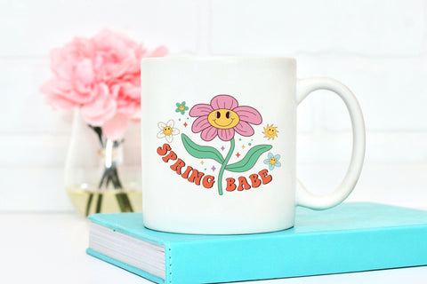 Spring Babe - Retro Spring Sublimation Sublimation CraftLabSVG 