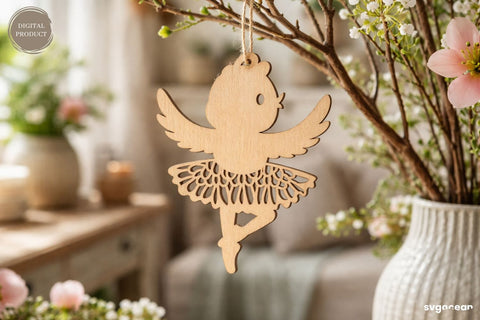 Spring Ballerina Chicken SVG Bundle SVG SvgOcean 