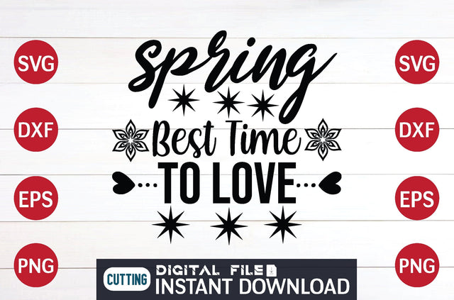 Spring best time to love svg SVG designer krishna 