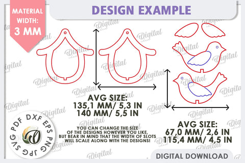 Spring Bird Decor LaserCut. Welcome Spring. Spring Decor SVG SVG Evgenyia Guschina 