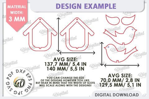 Spring Bird Decor LaserCut. Welcome Spring. Spring Decor SVG SVG Evgenyia Guschina 