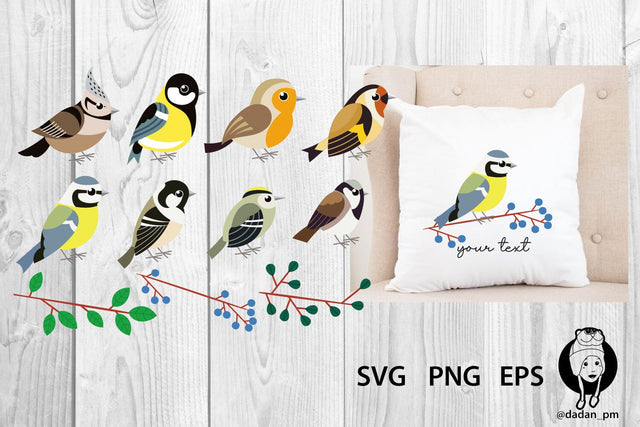 Spring birds cute png SVG dadan_pm 