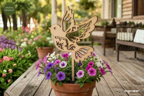 Spring Birds Garden Stakes SVG Bundle SVG SvgOcean 