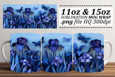 Spring Bloom Cup Wrap - Sublimated Beauty for Cups Sublimation afrosvg 