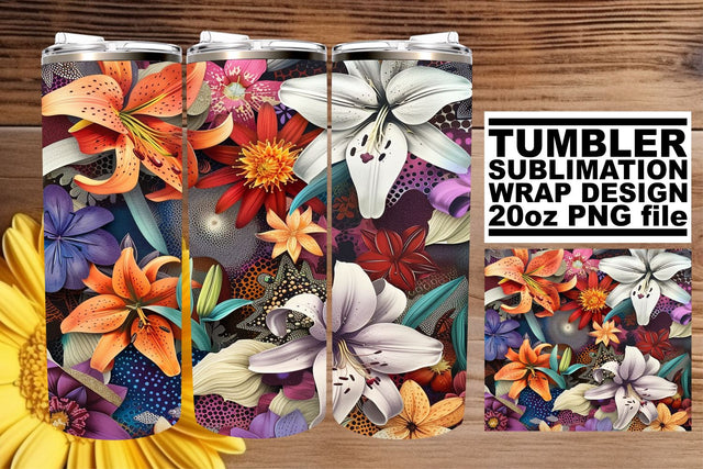 Spring Bloom Sublimation Wrap Sublimation afrosvg 