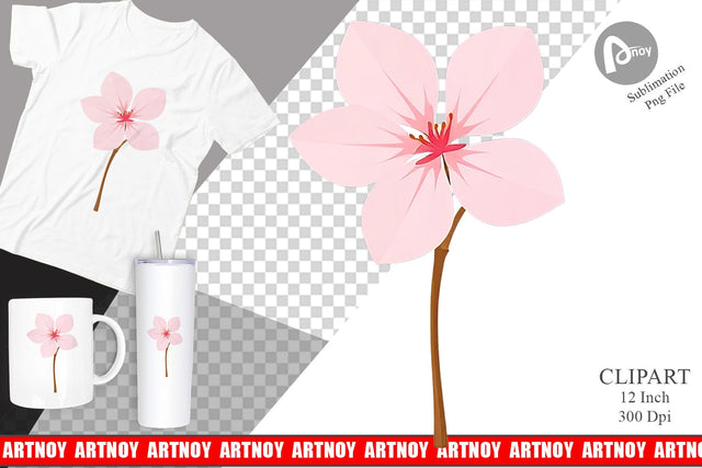 Spring Blossom Clipart Sublimation artnoy 