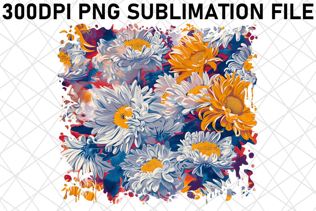 Spring Blossom Pattern Sublimation PNG Design - So Fontsy