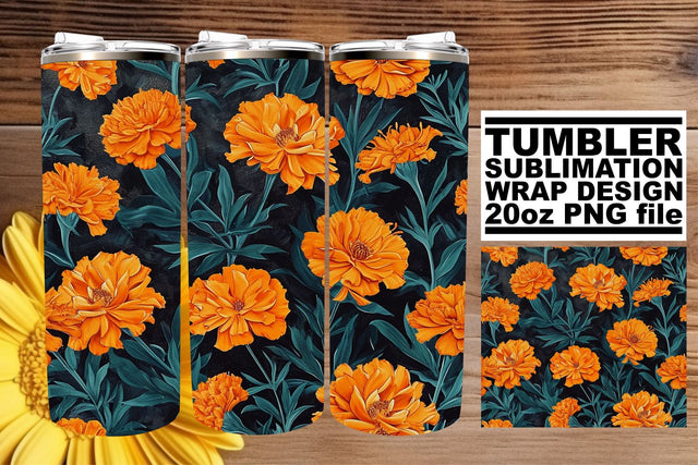 Spring Blossom Tumbler Wrap: Fresh Floral Vibes Sublimation afrosvg 