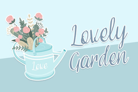 Spring Blue Font Dm Letter Studio 