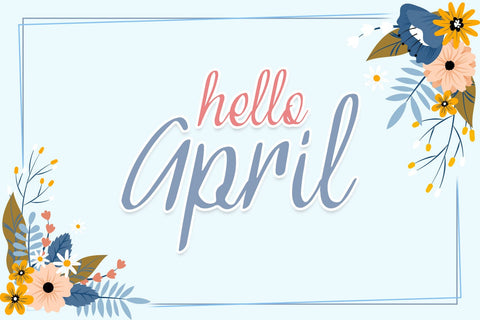 Spring Blue Font Dm Letter Studio 