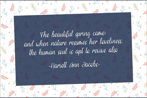 Spring Blue Font Dm Letter Studio 