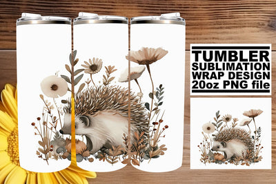 Spring Boho Animal Friends Sublimation Wrap - 20oz Tumbler Sublimation afrosvg 