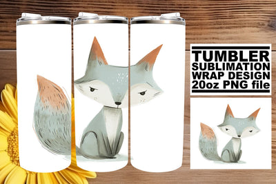 Spring Boho Animal Friends Tumbler Wrap - 20oz Sublimation Sublimation afrosvg 
