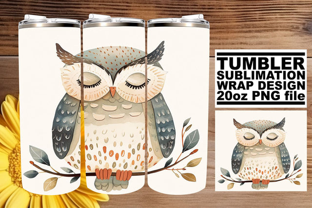 Spring Boho Critters Sublimation Design - 20oz Tumbler Sublimation afrosvg 