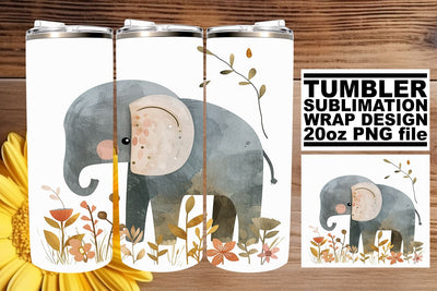 Spring Boho Critters Sublimation Design for Tumblers - 20oz Sublimation afrosvg 