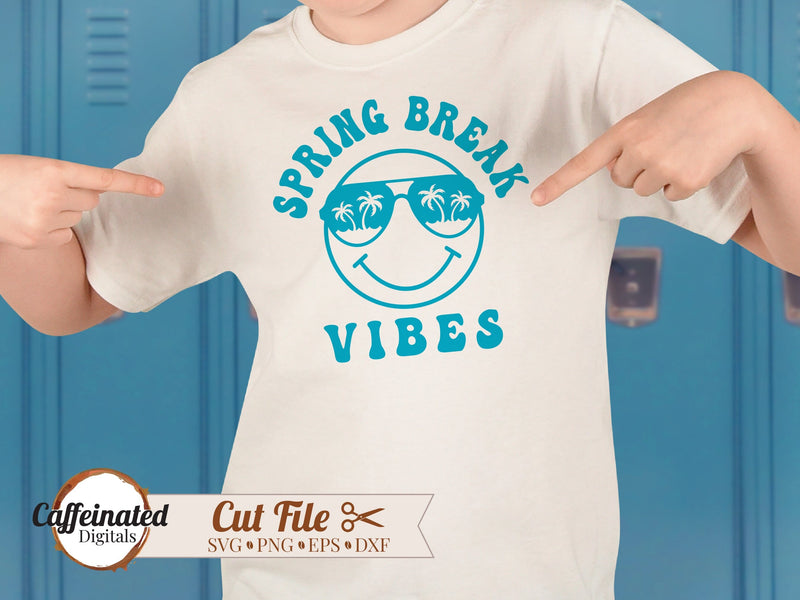 Spring Break Vibes SVG SVG Caffeinated SVGs 