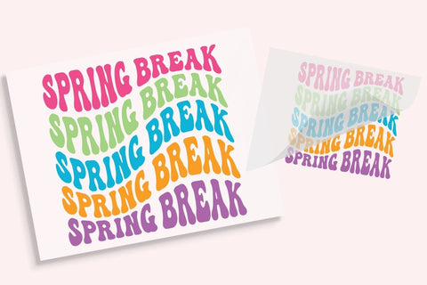 Spring Break Wave DTF Transfer Physical So Fontsy T-Shirt Iron-On Transfer Shop