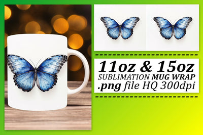 Spring Butterfly Mug Design: Colorful Sublimation Styles Sublimation afrosvg 