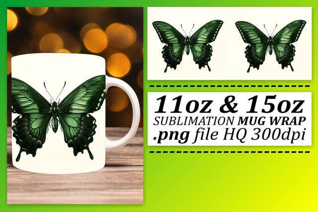 Spring Butterfly Mug Design: Fresh Sublimation Trends Sublimation afrosvg 