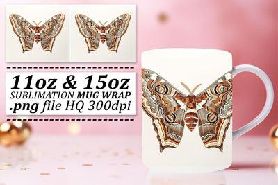 Spring Butterfly Mug Design: Playful Sublimation Styles Sublimation afrosvg 