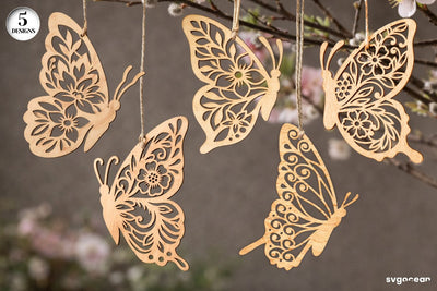Spring Butterfly Ornaments SVG Bundle SVG SvgOcean 