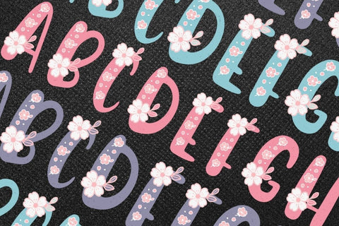 Spring - Colorful Font Font AnningArts Design 