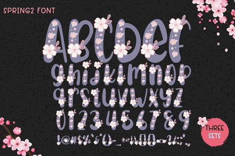 Spring - Colorful Font Font AnningArts Design 