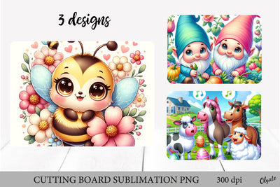 Spring Cutting Board PNG. Farmhouse Sublimation PNG Sublimation Olga Terlyanskaya 