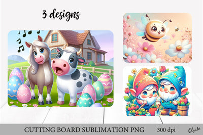 Spring Cutting Board PNG. Funny Animal Kitchen Sublimation Sublimation Olga Terlyanskaya 
