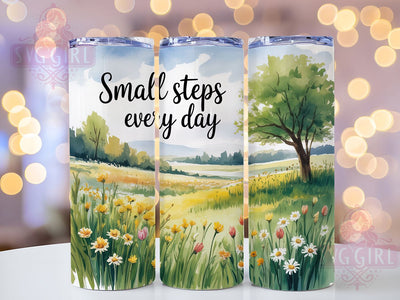 Spring Daily Motivation 20oz Tumbler, Inspirational Gift, Sublimation Wrap, Positive Mug, 20oz Tumbler Design, Daily Motivation Art, Seasonal Theme Sublimation SvggirlplusArt 