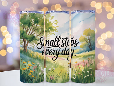 Spring Daily Motivation 20oz Tumbler, Inspirational Gift, Sublimation Wrap, Positive Mug, 20oz Tumbler Design, Daily Motivation Art, Seasonal Theme Sublimation SvggirlplusArt 