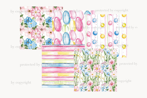 Spring Digital Paper | Pastel Floral Seamless Patterns Digital Pattern GlamArtZhanna 