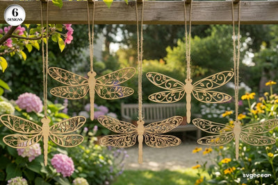Spring Dragonfly Ornaments SVG Bundle SVG SvgOcean 