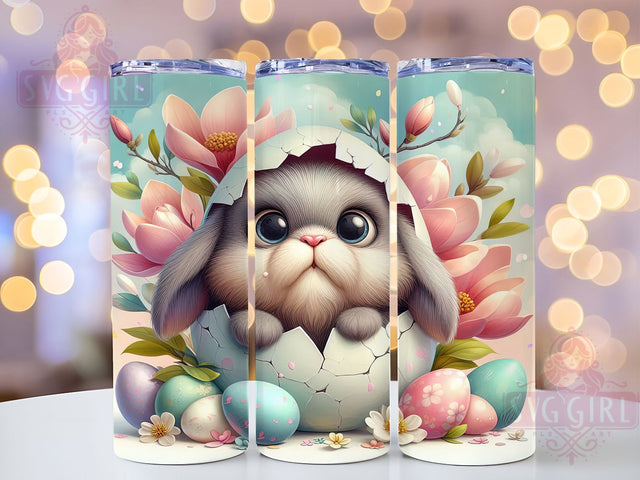 Spring Easter Bunny 20oz Tumbler, Spring Tumbler, 20oz Wrap, Sublimation PNG, Cute Holiday Cup, Bunny Design, Spring Gift Sublimation SvggirlplusArt 