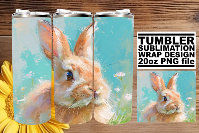 Spring Easter Bunny Tumbler Sublimation Sublimation afrosvg 
