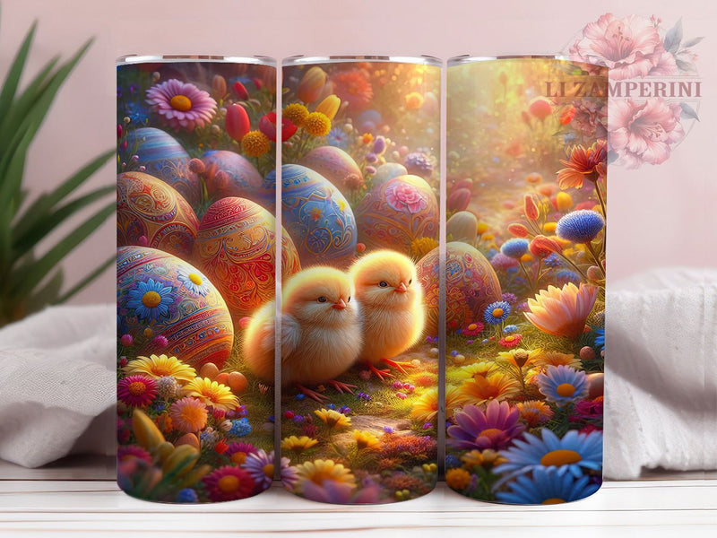 Spring Easter Chick Tumbler, Spring Egg Tumbler, Cute Chick Wrap, Festive Easter Wrap, Stylish 20oz Wrap, Sublimation Design, Trendy Gift Idea Sublimation Li Zamperini 