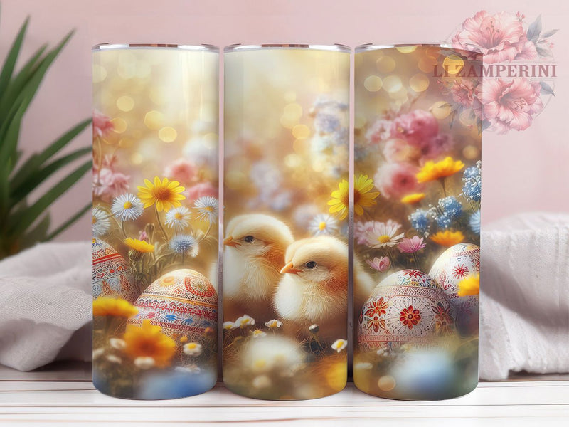 Spring Easter Chick Tumbler, Spring Egg Tumbler, Cute Chick Wrap, Festive Easter Wrap, Stylish 20oz Wrap, Sublimation Design, Trendy Gift Idea Sublimation Li Zamperini 