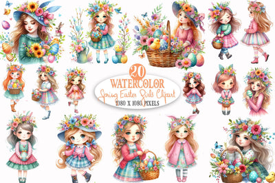 Spring Easter Girls Sublimation Bundle Sublimation SVGista 