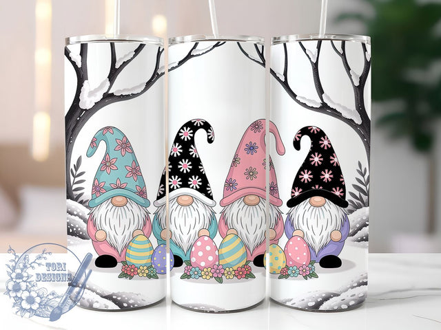 Spring Easter Gnome Tumbler, Spring Easter Tumbler, Stylish 20oz Wrap, Sublimation Design, Trendy Gift Idea, Holiday Gnome Wrap, Festive Easter Tumbler Sublimation ToriDesigns 