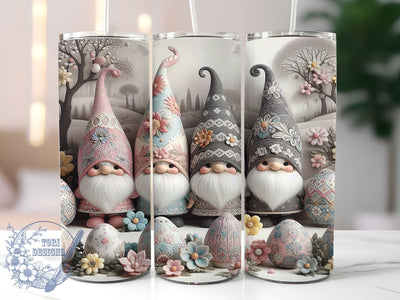 Spring Easter Gnome Tumbler, Spring Easter Tumbler, Stylish 20oz Wrap, Sublimation Design, Trendy Gift Idea, Holiday Gnome Wrap, Festive Easter Tumbler Sublimation ToriDesigns 