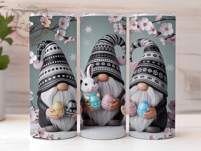 Spring Easter Gnome Tumbler, Spring Tumbler Design, Stylish 20oz Wrap, Sublimation Design, Trendy Gift Idea, Holiday Gnome Wrap, Festive Easter Tumbler Sublimation Lara' s Designs 