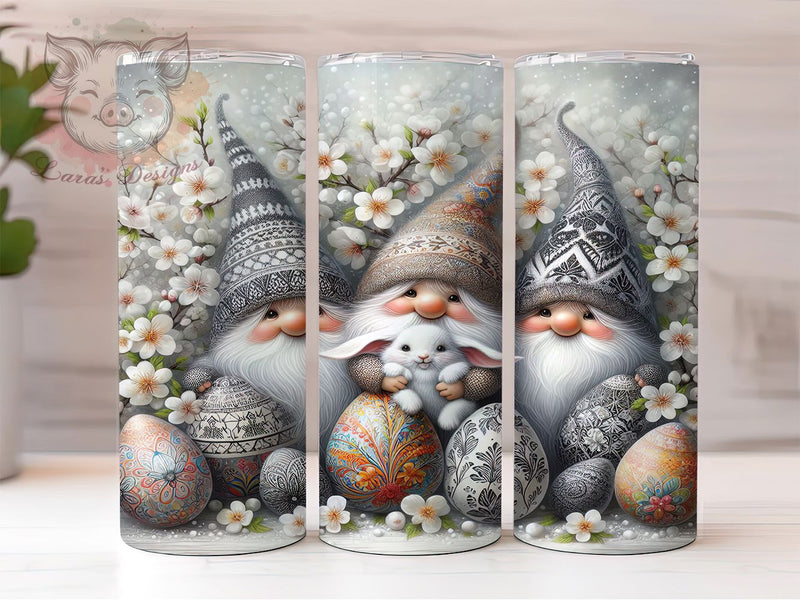 Spring Easter Gnome Tumbler, Spring Tumbler Design, Stylish 20oz Wrap, Sublimation Design, Trendy Gift Idea, Holiday Gnome Wrap, Festive Easter Tumbler Sublimation Lara' s Designs 