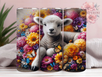 Spring Easter Lamb Cross Tumbler, Spring Farm Animal Tumbler, Religious Cross Wrap, Stylish 20oz Wrap, Sublimation Design, Trendy Gift Idea, Inspirational Easter Tumbler Sublimation Li Zamperini 