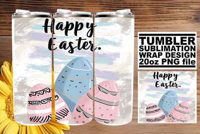 Spring Easter Pattern Tumbler Art Sublimation afrosvg 
