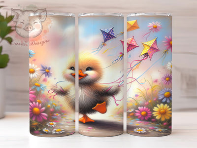 Spring Farm Duck 20oz Tumbler, Farm Animals, 20oz Tumbler Wrap, Sublimation PNG, Easter Cup Design, Spring Gift, Cute Animal Tumbler Sublimation Lara' s Designs 